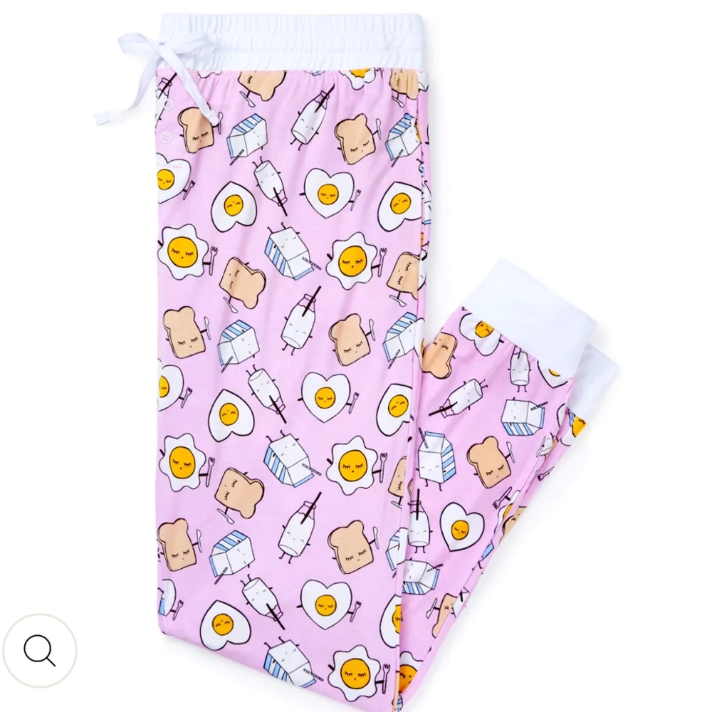 NWOT Little Sleepies Pink Breakfast Buddies Womens